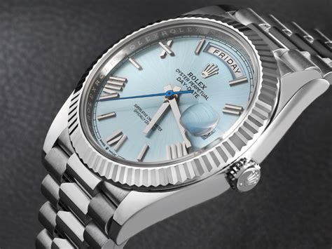 rolex white gold day date with fluted bezel|rolex day date bracelet.